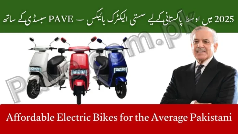 Affordable Electric Bikes Average Pakistani PAVE