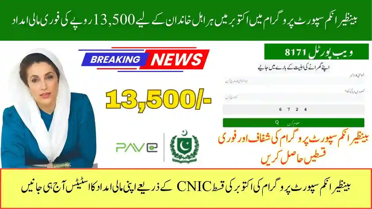 BISP 8171 CNIC Check Online October 2025