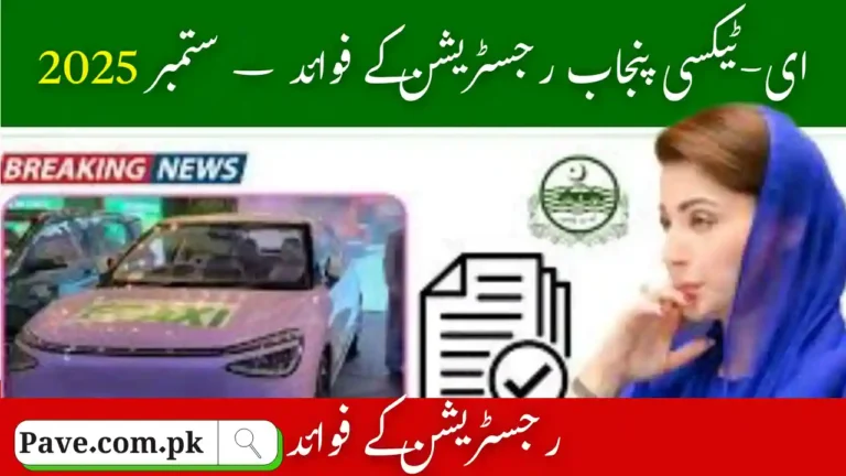 Benefits of e-Taxi Punjab Registration – September 2025 6 Benefits of e-Taxi Punjab Registration