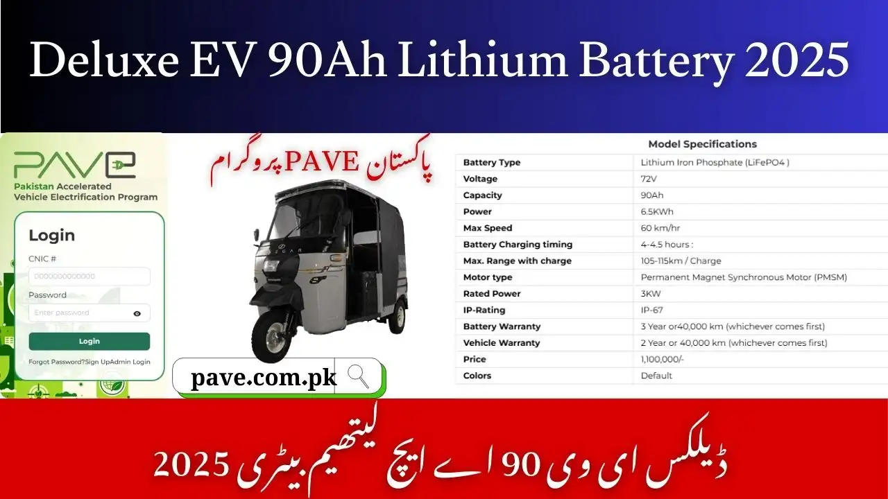 Deluxe EV 90Ah Lithium Battery