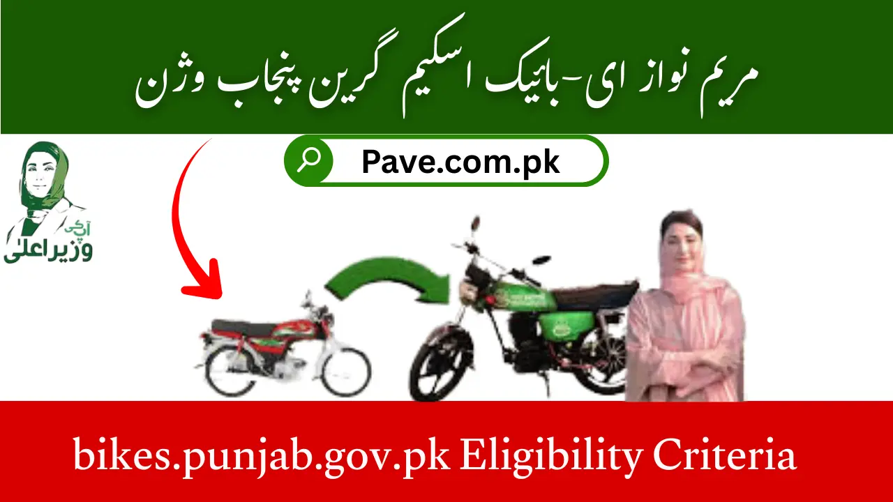 Maryam Nawaz e-Bike Scheme October 2025 – Green Punjab Vision 1 Maryam Nawaz e-Bike Scheme