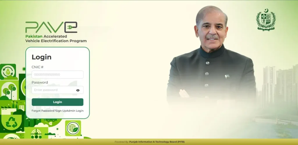 PAVE Gov PK EV Registration Online Apply