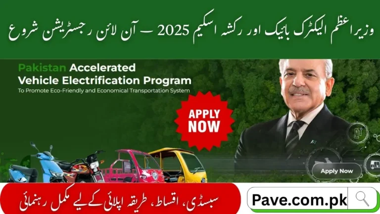 Pave.gov.pk Online Registration