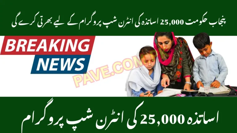 Punjab Govt to Hire 25,000 Teacher Internship Program 9 Punjab Govt to Hire 25,000 Teacher Internship Program