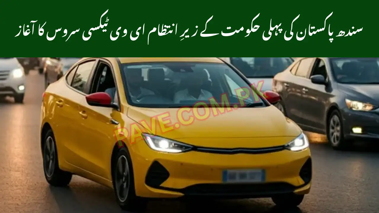 Sindh to Launch Pakistan’s First Government-Operated EV Taxi Service 1 Sindh to Launch Pakistan’s First Government-Operated EV Taxi Service