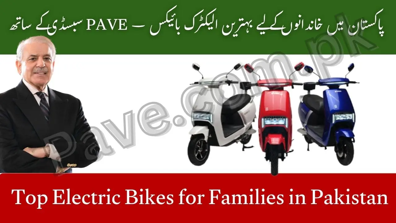Top Electric Bikes for Families in Pakistan – PAVE Subsidy Available 1 Top Electric Bikes for Families in Pakistan – PAVE Subsidy Available
