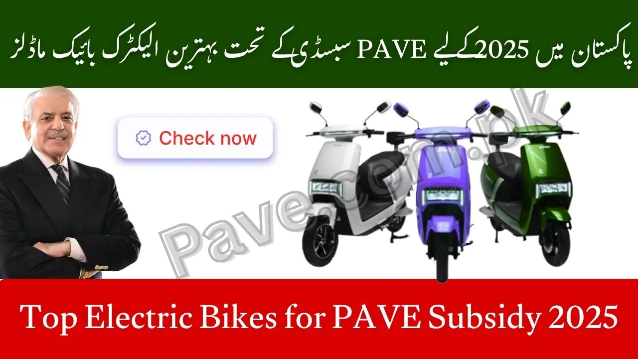 Top Electric Bikes for PAVE Subsidy 2025