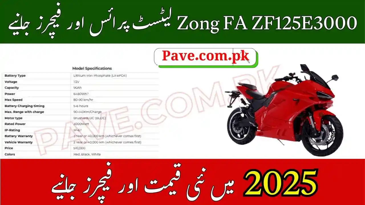Zong FA ZF125E3000: High-End Electric Bike for Performance Seekers 1 Zong FA ZF125E3000