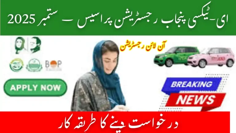 Speed Up Your e-Taxi Punjab Registration Process – September 2025 6 e-Taxi Punjab Registration
