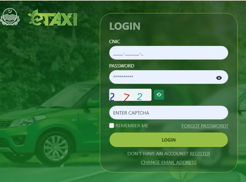 e-Taxi Punjab Registration Guide