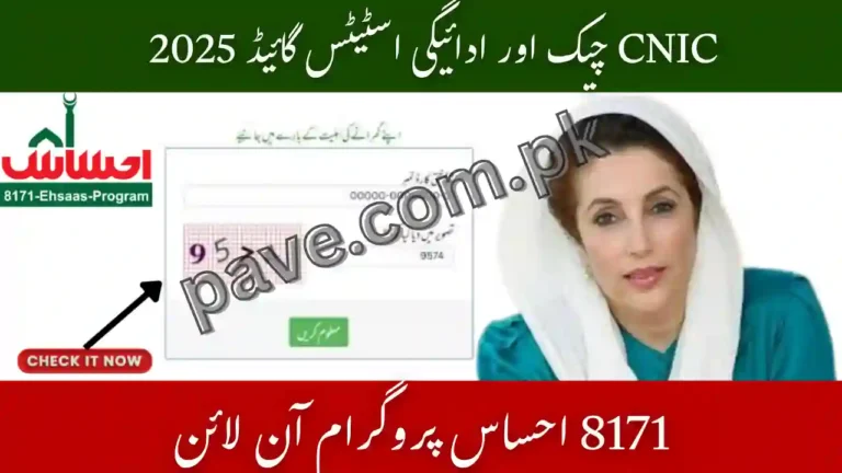 8171 Ehsaas Program Check CNIC Online Web Portal Guide 1 8171 Ehsaas Program Check CNIC Online Web Portal Guide