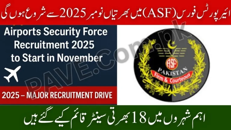 Airports Security Force Recruitment 2025 to Start in November