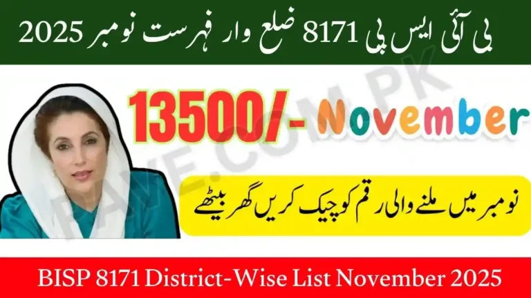 BISP 8171 District-Wise List November 2025 Latest Beneficiary Updates & Payment Details 5 BISP 8171 District-Wise List November 2025