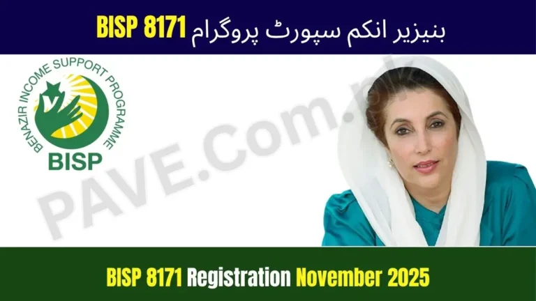 BISP 8171 Registration November 2025 – Apply Online, Eligibility & CNIC Check 3 BISP 8171 Registration November 2025 –