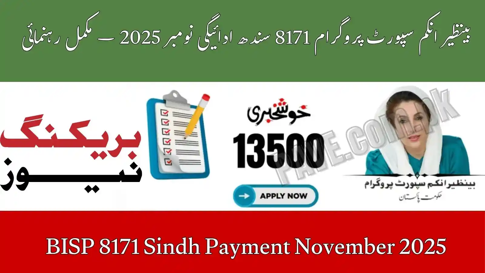 BISP 8171 Sindh Payment November 2025