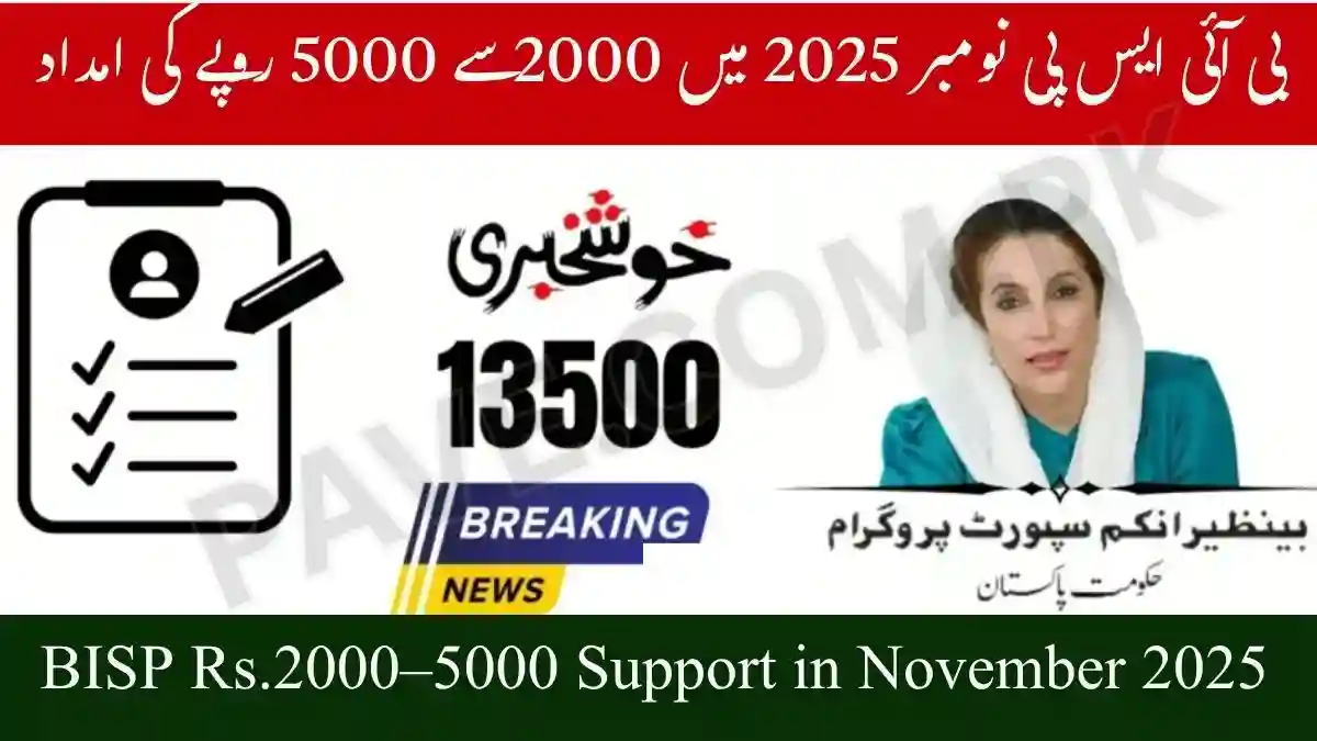 BISP Rs.2000–5000 Support in November 2025