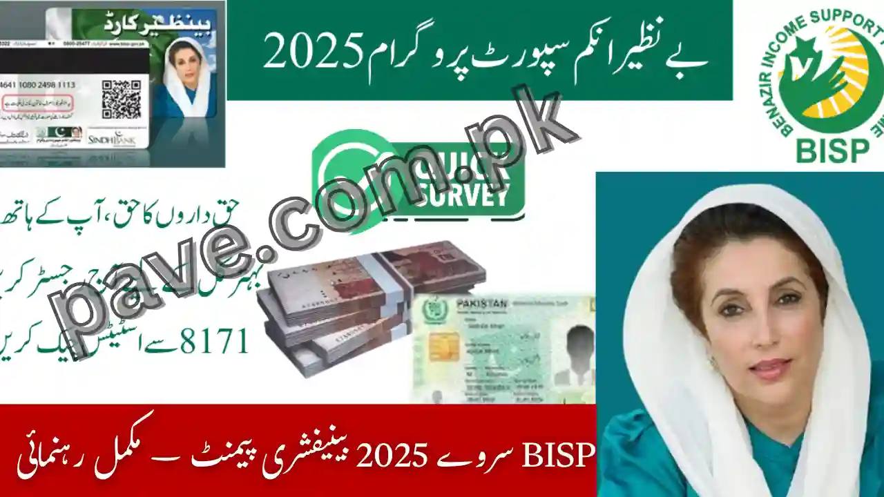 BISP Survey 2025 Beneficiary Payment
