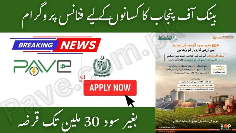 Bank of Punjab Interest-Free Loan 2025 – Solar Energy & Farming Projects 1 Bank of Punjab Interest-Free Loan 2025