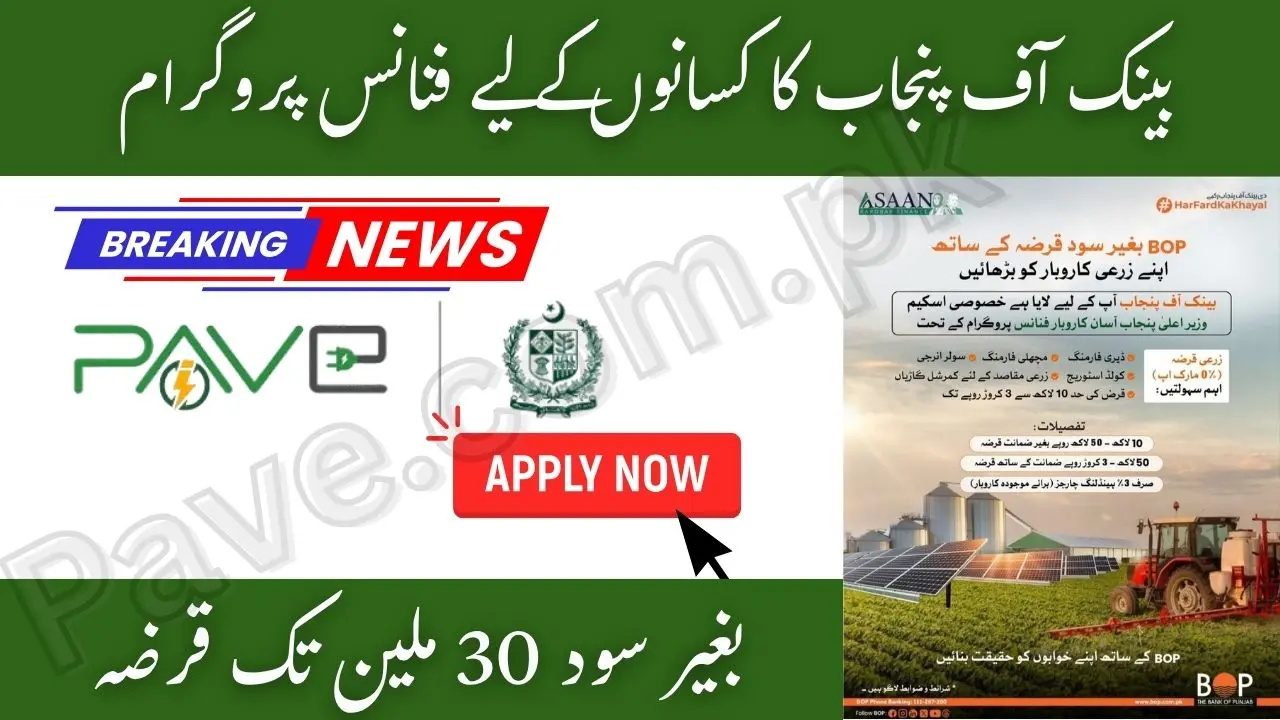 Bank of Punjab Interest-Free Loan 2025