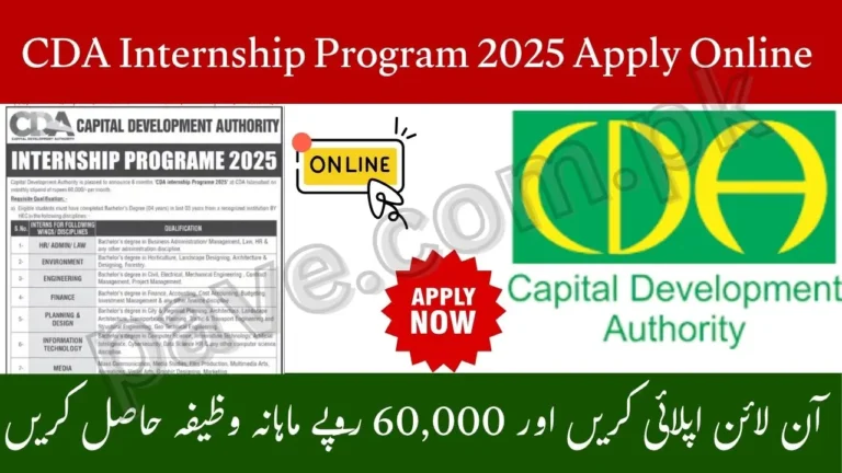 CDA Internship Program 2025 Apply Online & Get Rs. 60,000 Monthly Stipend 8 CDA Internship Program 2025 Apply Online