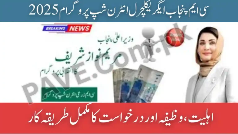 CM Punjab Agricultural Internship Program 2025