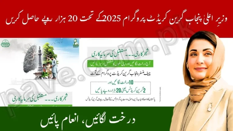 CM Punjab Launches Green Credit Program 2025 Plant 10 Trees and Get Rs 20000 Reward
