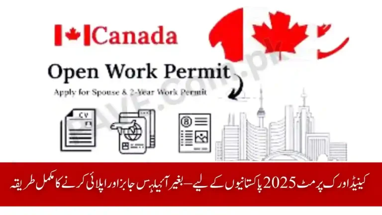 Canada Work Permit 2025 for Pakistanis