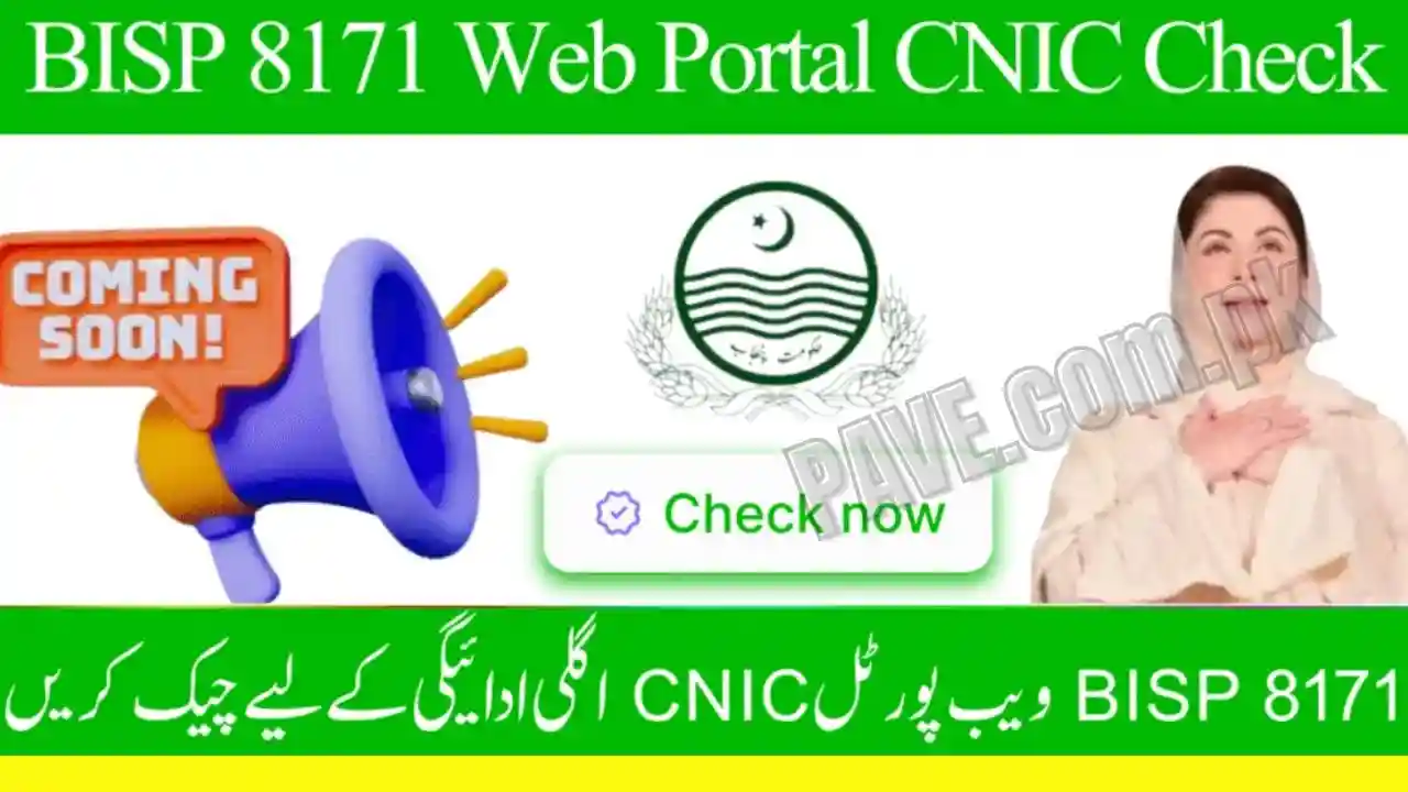 Check BISP 8171 Payment with CNIC — October 2025 Update 1 Check BISP 8171 Payment