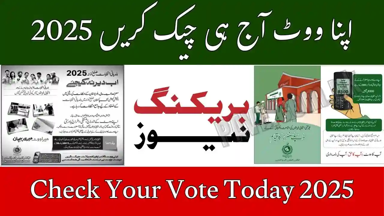 Check Your Vote Today 2025