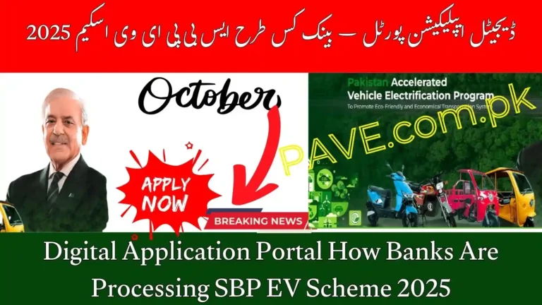 Digital Application Portal How Banks Are Processing SBP EV Scheme 2025