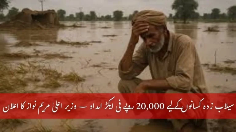 Flood-Hit Farmers in Punjab to Get Rs 20000 Per Acre Relief – CM Maryam Nawaz Announcement 9 Flood-Hit Farmers in Punjab to Get Rs 20000 Per Acre Relief