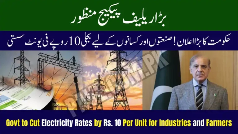 Govt to Cut Electricity Rates by Rs. 10 Per Unit for Industries and Farmers — Major Relief Package Approved 8 Govt to Cut Electricity Rates by Rs. 10 Per Unit for Industries and Farmers
