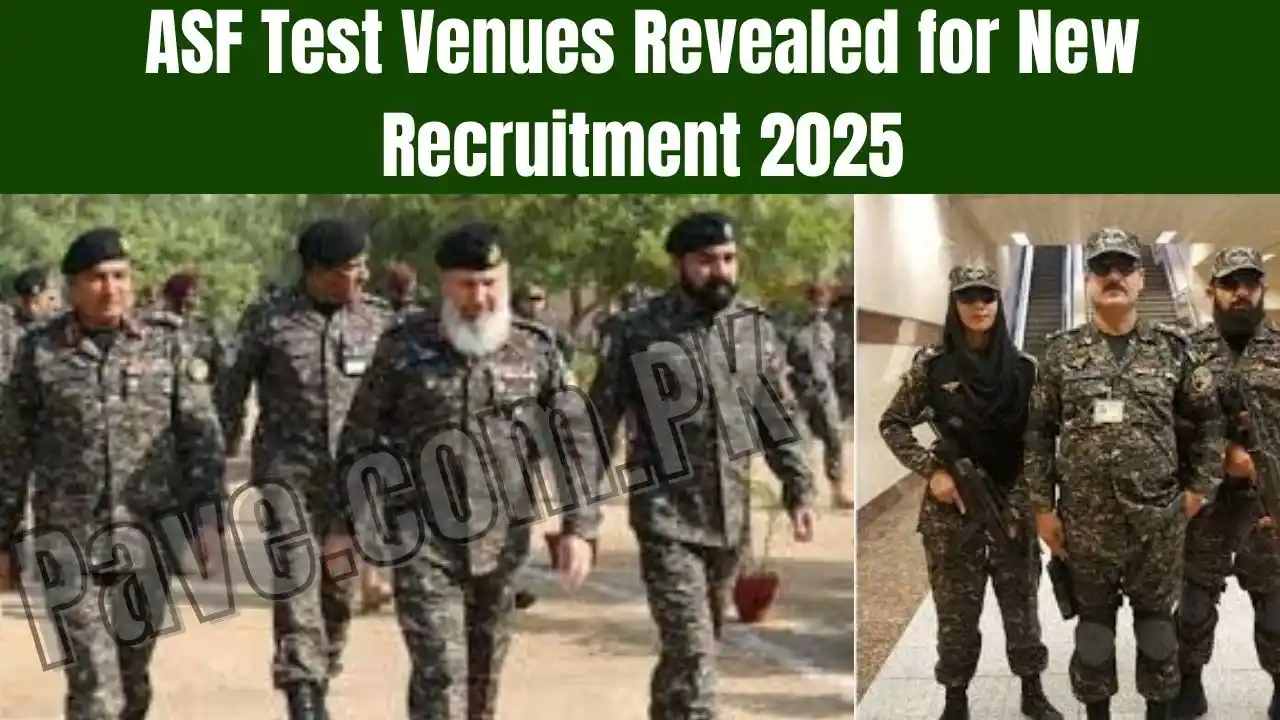 ASF Test Venues Revealed for New Recruitment 2025