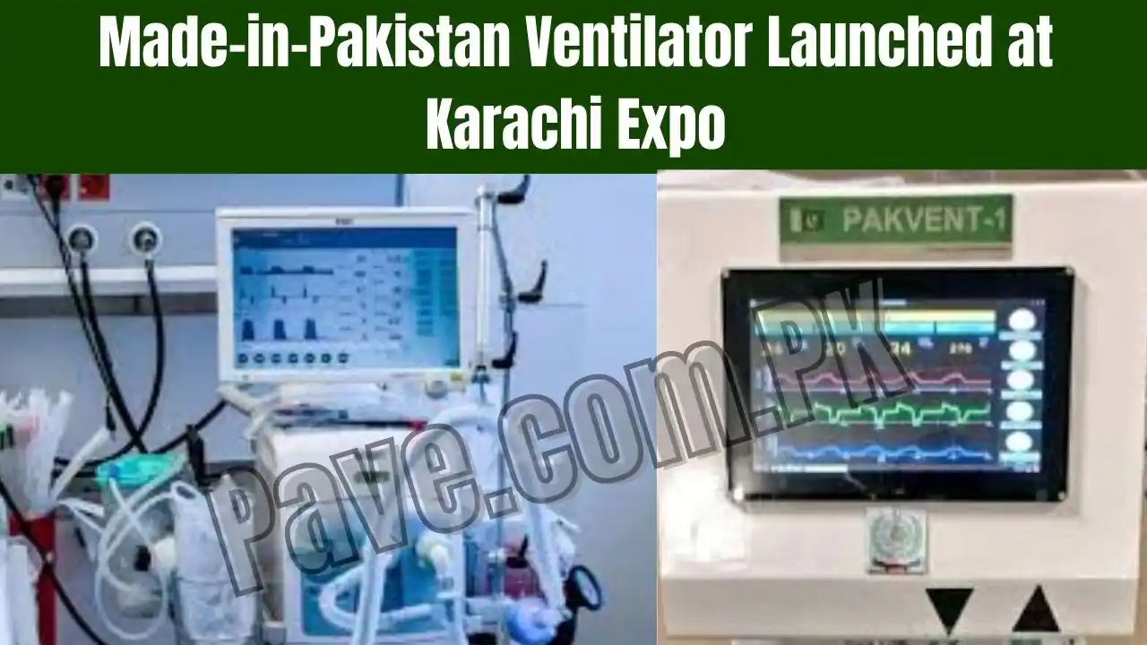 Made-in-Pakistan Ventilator Launched at Karachi Expo – Complete Details 1 Made-in-Pakistan Ventilator Launched at Karachi Expo