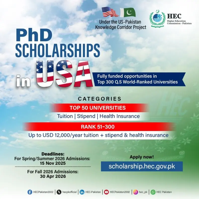 HEC PhD Scholarships in USA 2025 – Fully Funded Opportunities in Top 300 Universities 6 HEC PhD Scholarships in USA 2025