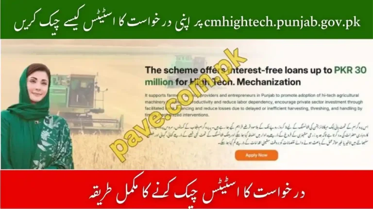 How to Check Application Status on cmhightech.punjab.gov.pk 9 How to Check Application Status on cmhightech.punjab.gov.pk