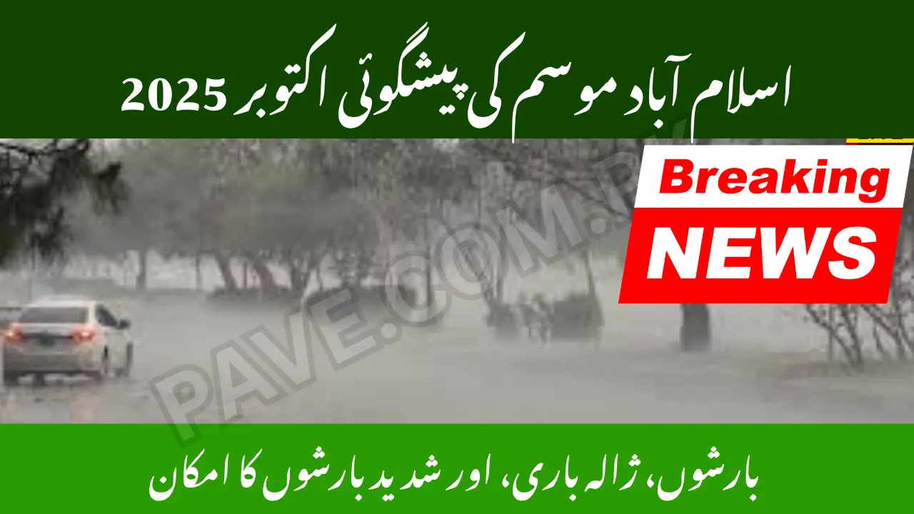 Islamabad Weather Forecast October 2025