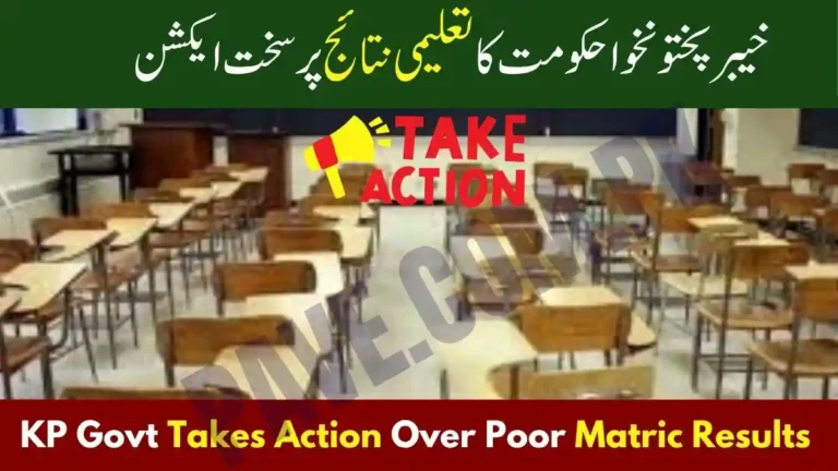 Khyber Pakhtunkhwa to Take Action Over Poor Matric Exam Results Below 40%