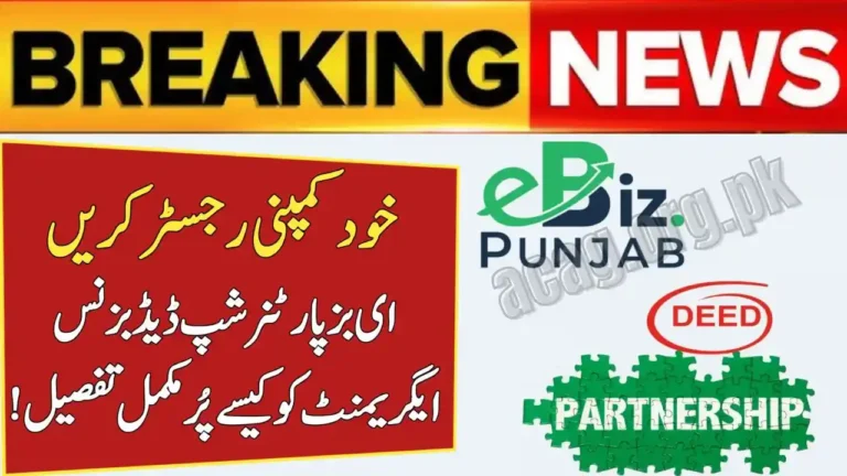 Latest Update How to Draft and Fill eBiz Partnership Deed 2025