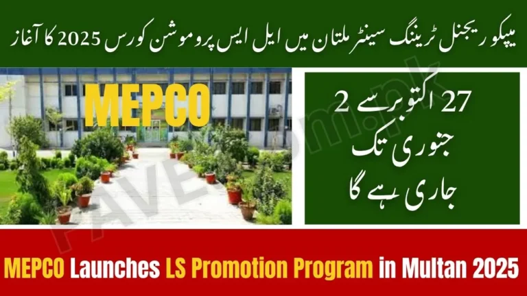 MEPCO Training Center Multan to Host LS-II to LS-I Course