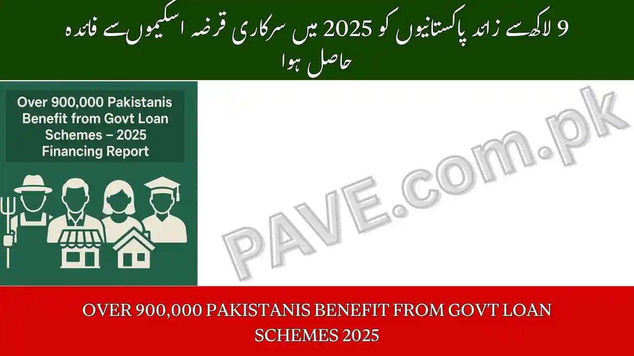 Over 900,000 Pakistanis Benefit from Govt Loan Schemes 2025