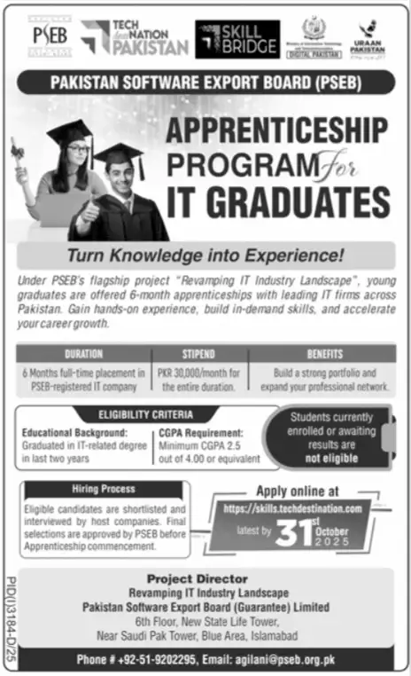 PSEB Internship Program 2025
