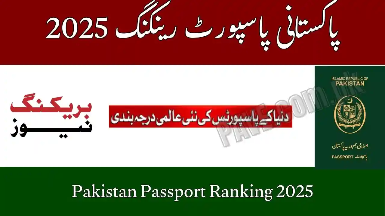Pakistan Passport Ranking 2025 –