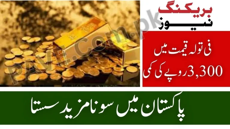 Per Tola Gold Price in Pakistan Continues to Decrease