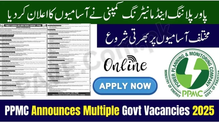 Breaking News: Power Planning & Monitoring Company PPMC Announces Multiple Govt Vacancies 2025 Apply Online 10 Power Planning & Monitoring Company PPMC Announces Multiple Govt Vacancies 2025