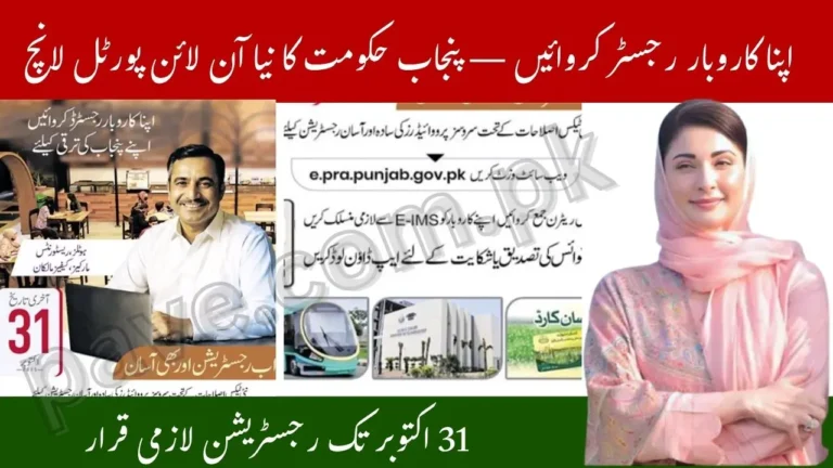 Punjab Business Registration 2025 – Register Online via ePRA Portal Before October 31 5 Punjab Business Registration 2025