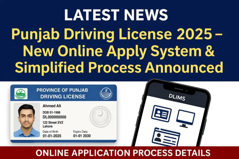 Punjab Driving License 2025