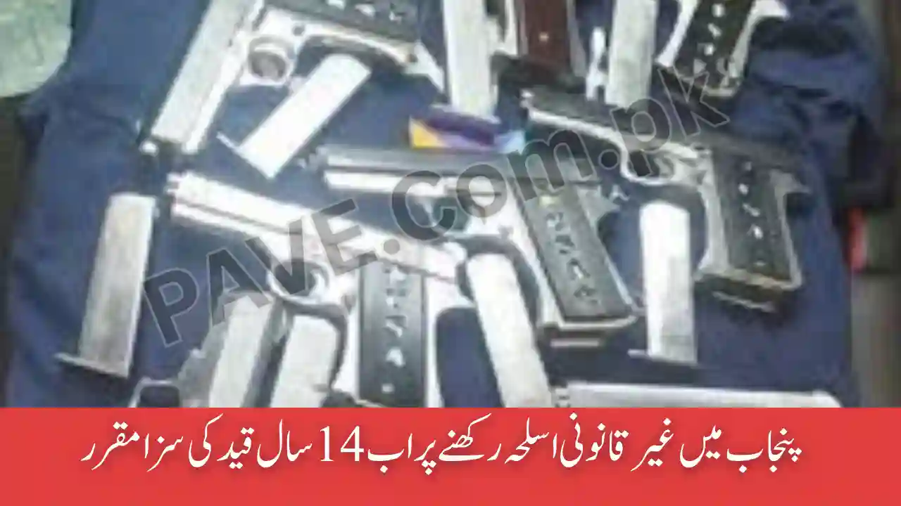 14-Year Jail Now Set for Illegal Weapon Possession in Punjab 1 Punjab Illegal Weapons Punishment