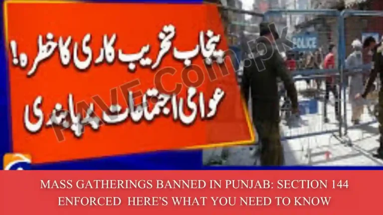 Mass Gatherings Banned in Punjab: Section 144 Enforced — Here’s What You Need to Know 7 Punjab Mass Gathering Ban Section144