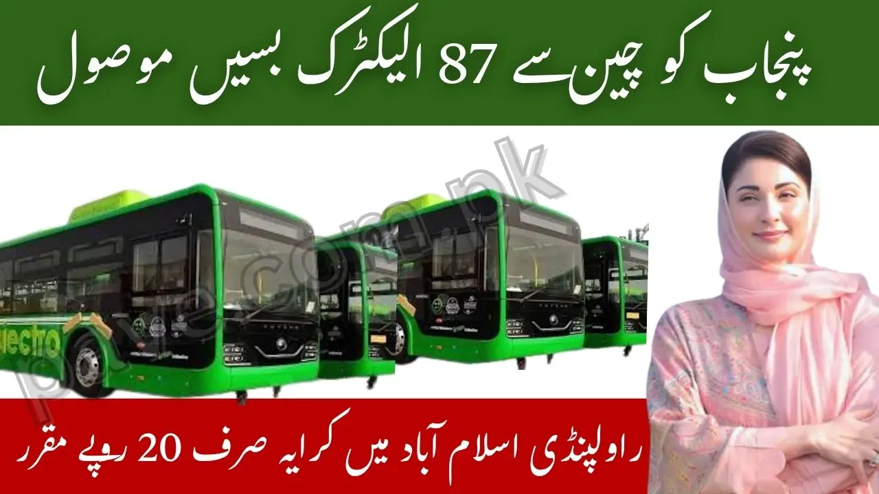 Punjab Receives 87 Electric Buses From China for Twin Cities Transport